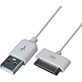 4XEM 3FT Certified 30-Pin Dock Connector To USB Cable For iPhone/iPod/iPad (White) - USB/Proprietary for iPhone, iPod, iPad - 3 ft - 1 x Male Proprietary Connector - 1 x Type A Male USB - White 1 thumbnail image