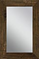PTM Images Framed Mirror, Wooden, 36"H x 24"W, Natural Brown 1 thumbnail image