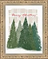 Timeless Frames® Holiday Framed Art, 16-3/4” x 13-3/4”, Plaid Trees Merry Xmas