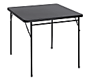 Realspace® Molded Plastic Top Folding Card Table, Black 1 thumbnail image