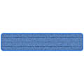 Gritt Commercial Premium Microfiber Hook & Loop Wet Mop Pad, 24", Blue