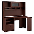 Bush Furniture Cabot Corner Desk With Hutch, Harvest Cherry, Standard Delivery 1 thumbnail image