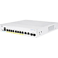 Cisco 350 CBS350-8FP-E-2G Ethernet Switch - 10 Ports - Manageable - 2 Layer Supported - Modular - 2 SFP Slots - 147.48 W Power Consumption - 120 W PoE Budget - Optical Fiber, Twisted Pair - PoE Ports - Rack-mountable - Lifetime Limited Warranty