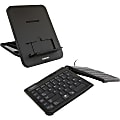 GTP-0044 Wired Mobile Keyboard & GTLS-0077U Stand Bundle - Black