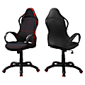 Monarch Specialties Ergonomic High-Back Office Chair, Black/Red 1 thumbnail image