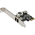 Rosewill PCIE FireWire 1394a Card 2+1 Ports - PCI Express x1 - Plug-in Card - 3 Firewire Port(s) - 3 Firewire 400 Port(s) 1 thumbnail image