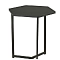 Homestar North America Hexagon End Table, Black 1 thumbnail image