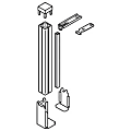HON® Initiate® Universal Panel Connector, Charcoal 1 thumbnail image