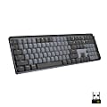 Logitech MX Mechanical Wireless Keyboard, Tactile Quiet Switches, Graphite, Backlit Keys, Bluetooth