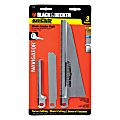 Black+Decker Metal Replacement Blade Set, Multicolored, Set Of 3 Blades 1 thumbnail image