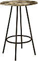 Monarch Specialties Bradley Home Bar, 42"H x 30"W x 30"D, Espresso Marble 1 thumbnail image