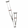 Medline Quick-Fit Aluminum Crutches, Silver, Fits Users 4'7" - 6'7", Pack Of 8 1 thumbnail image