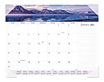 AT-A-GLANCE® Landscape Panoramic Monthly Desk Pad Calendar, 21-3/4" x 17", January To December 2021, 89802