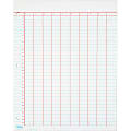 TOPS Summary Column Data Pads - 50 Sheet(s) - 11" x 8.50" Sheet Size - 3 x Holes - 9 Columns per Sheet - White - White Sheet(s) - 50 / Pad 1 thumbnail image