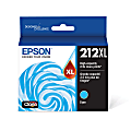 Epson® 212XL Claria® Cyan High-Yield Ink Cartridge, T212XL220-S