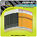 Zebra® #2 Mechanical Pencils, 0.7 mm, Assorted Barrel Colors, Black Lead, Pack Of 28 (14 Black, 14 Yellow)