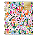 2024-2025 Day Designer Monthly Planning Calendar, 8" x 10", Blurred Spring Frosted, July To June, 144882