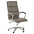 Bush Business Furniture Modelo Bonded Leather High-Back Office Chair, Wash Gray, Standard Delivery 1 thumbnail image