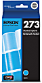 Epson® 273 Claria® Premium Cyan Ink Cartridge, T273220-S