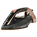 Brentwood® MPI-69BKRG Nonstick Ceramic Steam Iron, Black & Rose Gold 1 thumbnail image