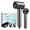 TORRAS® Stream 1,600-Watt High-Speed Hair Dryer, Compact, 10-11/16”L x 3-3/4”W x 3”H, Gray 1 thumbnail image