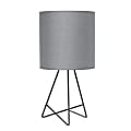 Simple Designs Down To The Wire Table Lamp, 13-1/2"H, Gray