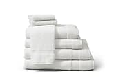 Medline Fine-Spun Bath Towels, 22" x 44", 6 Lb, White, Pack Of 12 1 thumbnail image