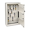 Steelmaster Electronic Key Safe - Electronic Lock - Scratch Resistant - Overall Size 17.4" x 5.5" x 4" - Sand - Steel
