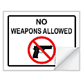 ComplyRight™ Weapons Law Cling Poster, English, 8 1/2" x 11"