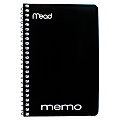 Mead® Wirebound Side-Opening Memo Book, 4" x 6", 1 Hole-Punched, College Ruled, 40 Sheets 1 thumbnail image