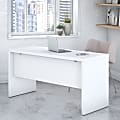 Bush Business Furniture Echo 60"W Credenza Computer Desk, Pure White, Standard Delivery 1 thumbnail image
