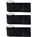 Teacher Created Resources® Straight Rolled Border Trim, Black Wood, 50’ Per Roll, Pack Of 3 Rolls 1 thumbnail image