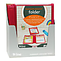 C-Line Classroom Connector School-To-Home Folders, 9” x 12”, Red, Pack Of 24 Folders