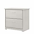 Bush Furniture Cabot 30"D Lateral 2-Drawer File Cabinet, Linen White Oak, Delivery