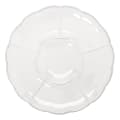 Amscan Scalloped Sectional Chip 'N Dip Trays, 16", Clear, Pack Of 3 Trays