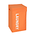 Honey-Can-Do Square Hamper With Lid, 23 1/2" x 14" x 14", Orange Print 1 thumbnail image