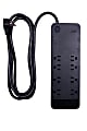 GE UltraPro 8-Outlet Surge Protector, 8', Black 1 thumbnail image