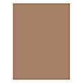 Nature Saver Smooth Texture Construction Paper, 100% Recycled, 9" x 12", Brown, Pack Of 50