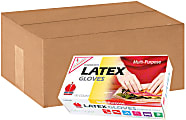Goldmax Disposable Powder-Free Latex Gloves, Large, Natural, 100 Per Pack, Case Of 10 Packs 1 thumbnail image