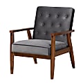 Baxton Studio 9937 Lounge Chair, Gray