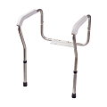 HealthSmart® Adjustable Germ-Free Toilet Rails Safety Arms, 12"H x 27"W x 24"D, White 1 thumbnail image