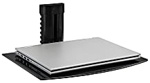Mount-It! MI-891 Floating Glass Wall Shelf, 4.25"H x 14.25"W x 9.87"D, Black 1 thumbnail image