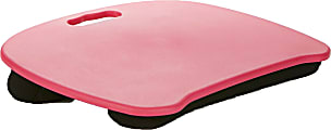 Mind Reader Portable Laptop Lap Desk, 3”H x 17”W x 12-3/4”D, Pink