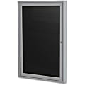 Ghent Aluminum Frame Enclosed Indoor Letterboard - 36" Height x 24" Width - Shatter Resistant, Lock, Weather Resistant, Durable - Aluminum Frame - 1 Each