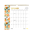 2024 Blue Sky™ Monthly Wall Calendar, 12” x 12", Clementine, January To December