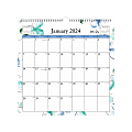 2024 Blue Sky™ Monthly Wall Calendar, 12" x 12", Lindley, January To December