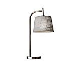 Adesso® Blake Table Lamp, 25"H, Gray Shade/Brushed Steel Base 1 thumbnail image