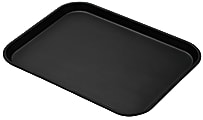 Cambro Rectangular Camtread Trays, 14" x 18", Black, Set Of 12 Trays, 1418CT110