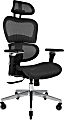 Nouhaus Ergo3D Ergonomic Fabric High-Back Office Chair, Black Coffee