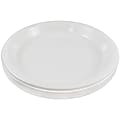 JAM PAPER Round Plastic Party Plates, Medium, 9 inch, White, 20/Pack  1 thumbnail image